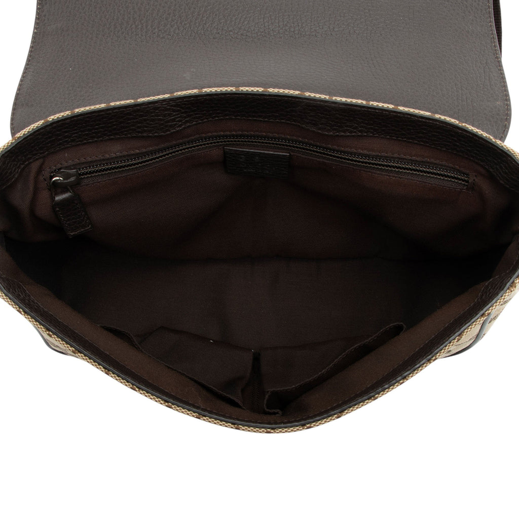 Gucci GG Canvas Flap Small MessLBger