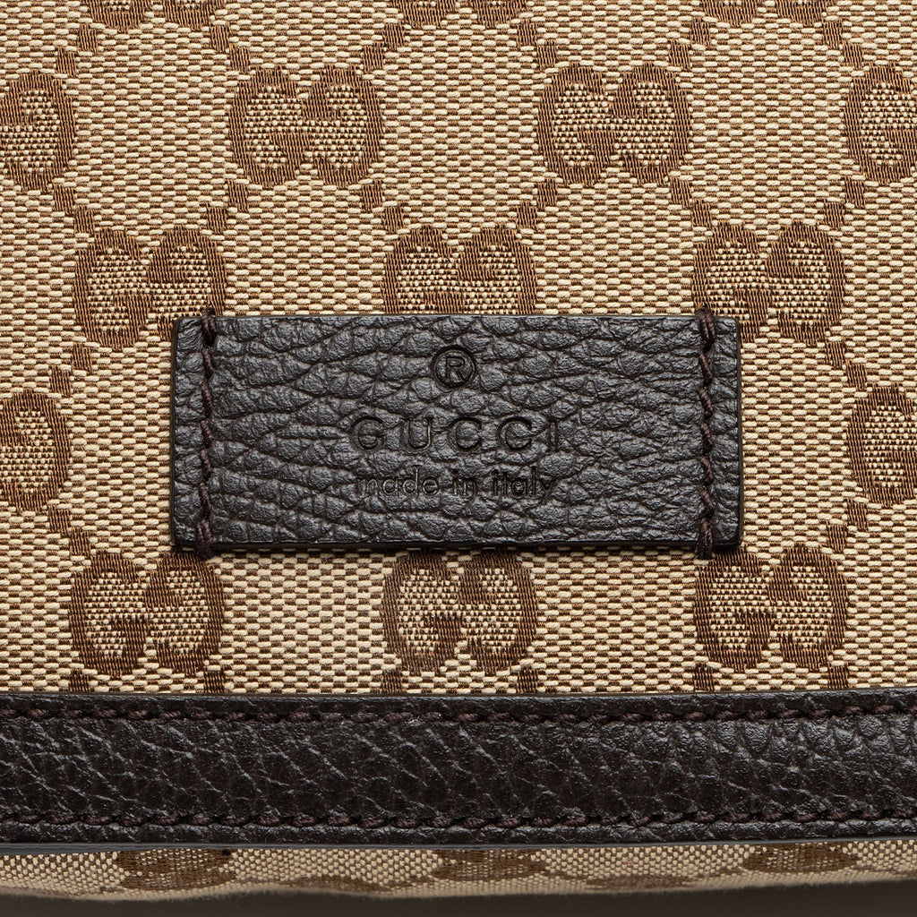 Gucci GG Canvas Flap Small MessLBger