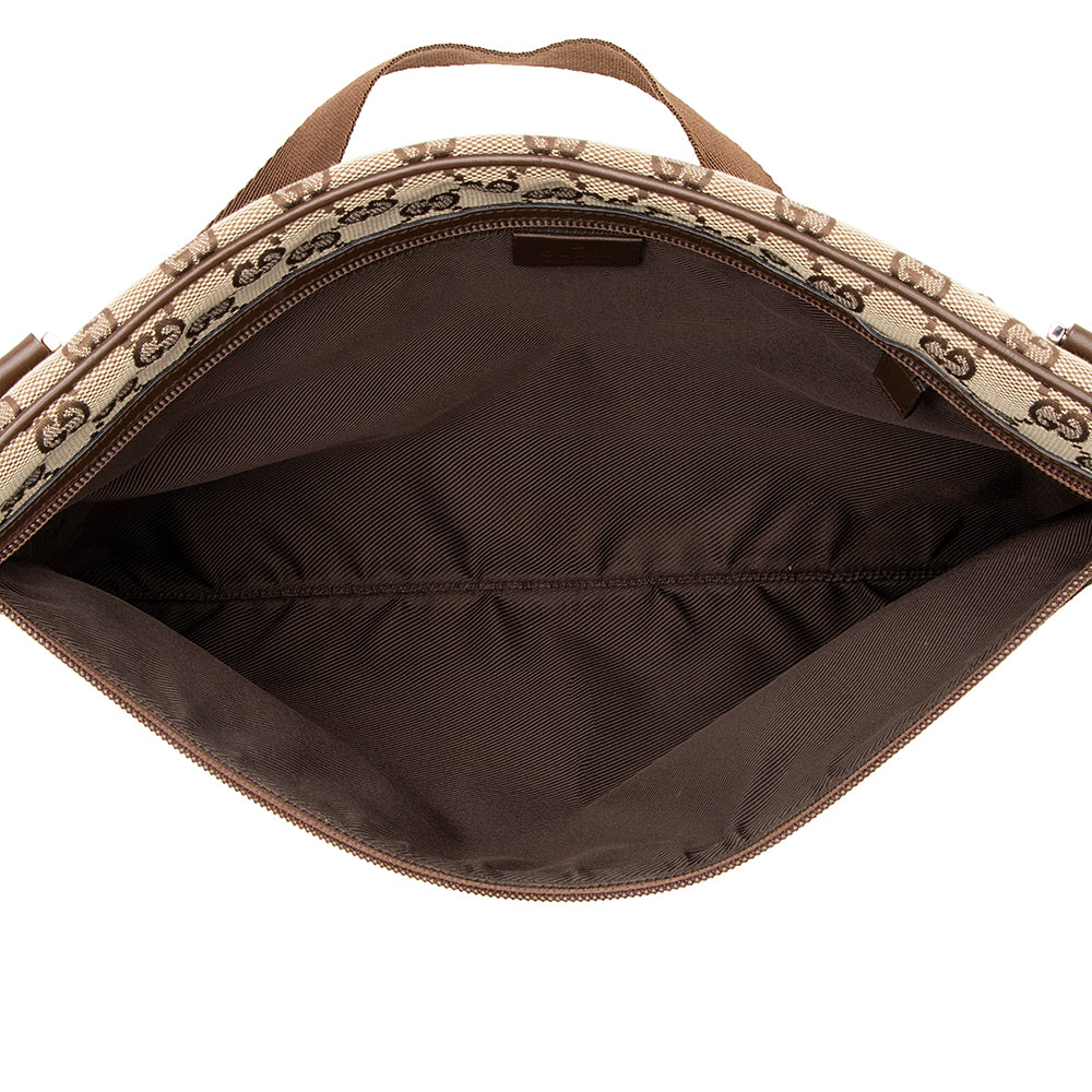 Gucci GG Canvas Flat Messenger Bag (SHF-22088)
