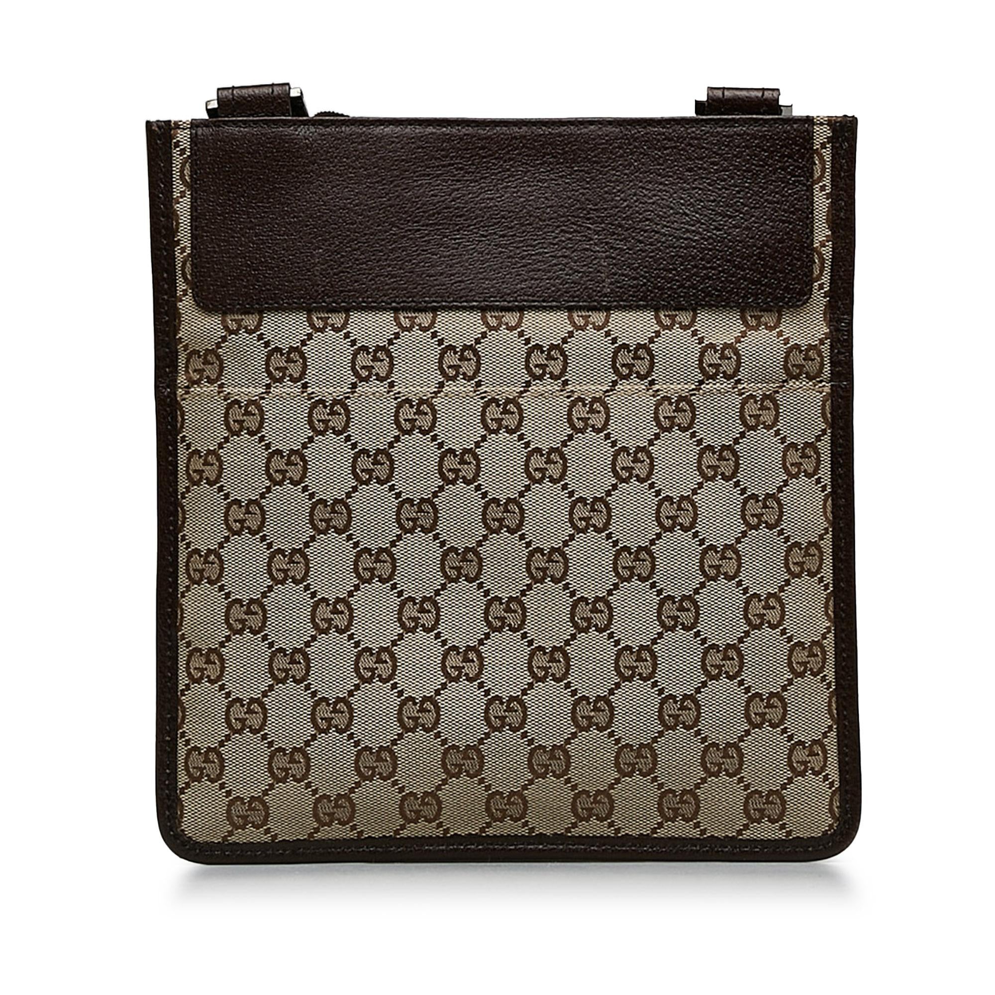 Gucci GG Canvas Flat Messenger (SHG-tmDaTa)