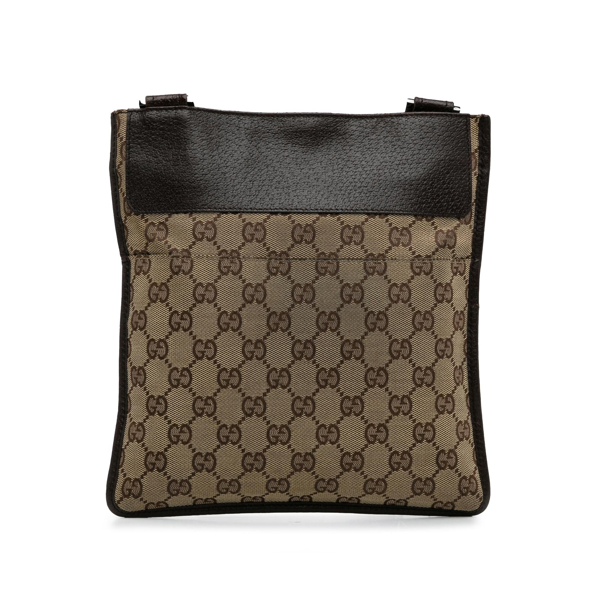 Gucci GG Canvas Flat Messenger (SHG-UptcBo)