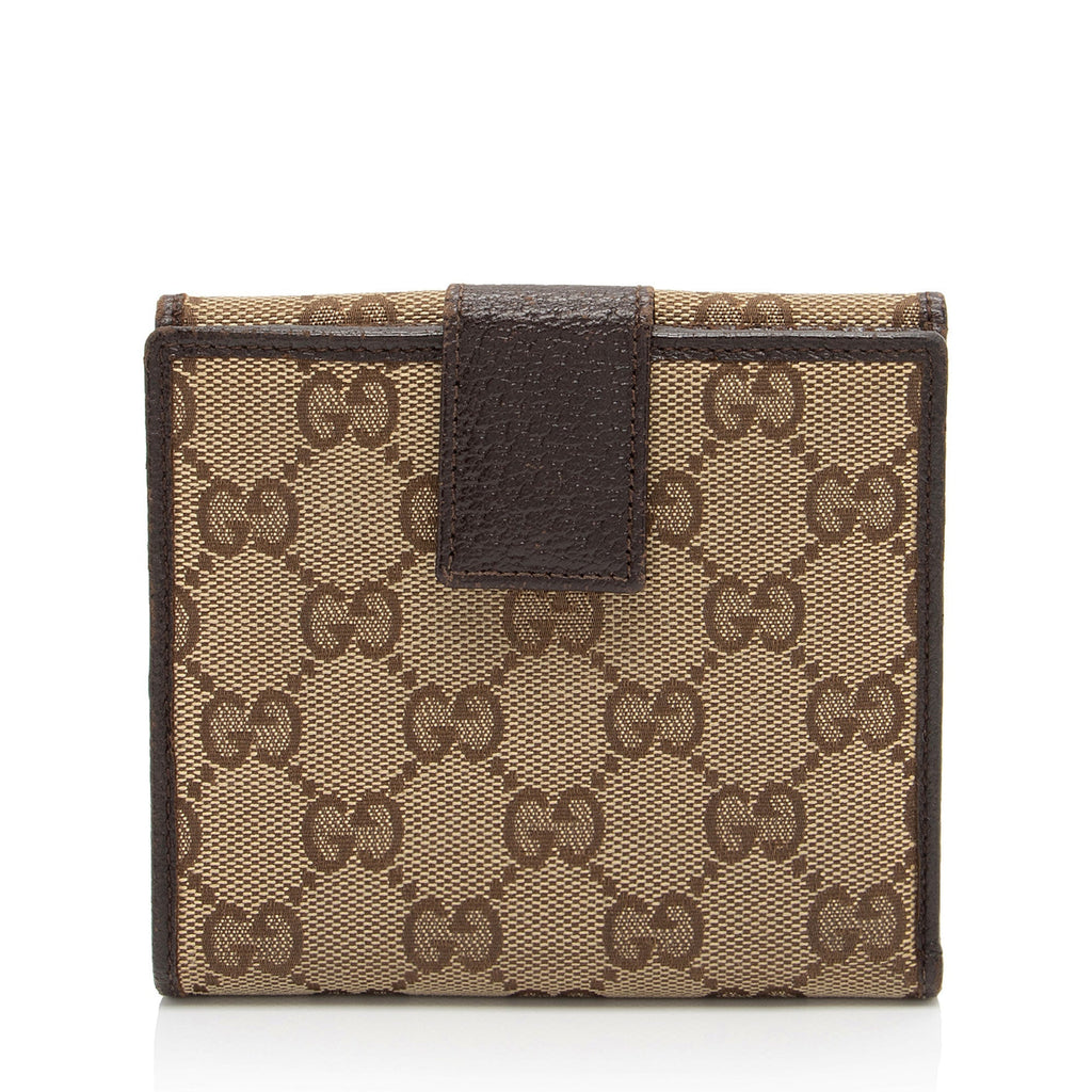 Gucci GG Canvas French Wallet (SHF-Acn7sT)
