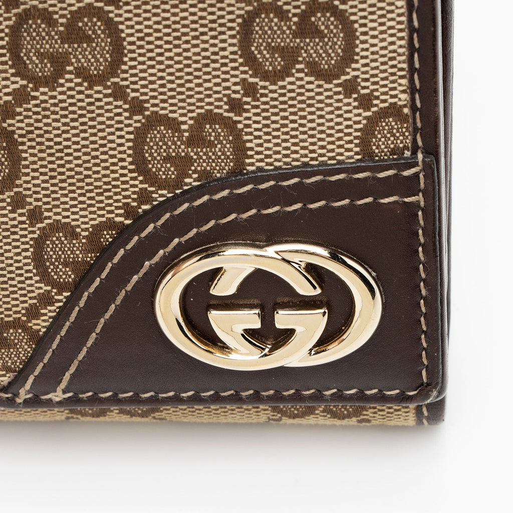Gucci GG Canvas New Britt FrLBch Wallet