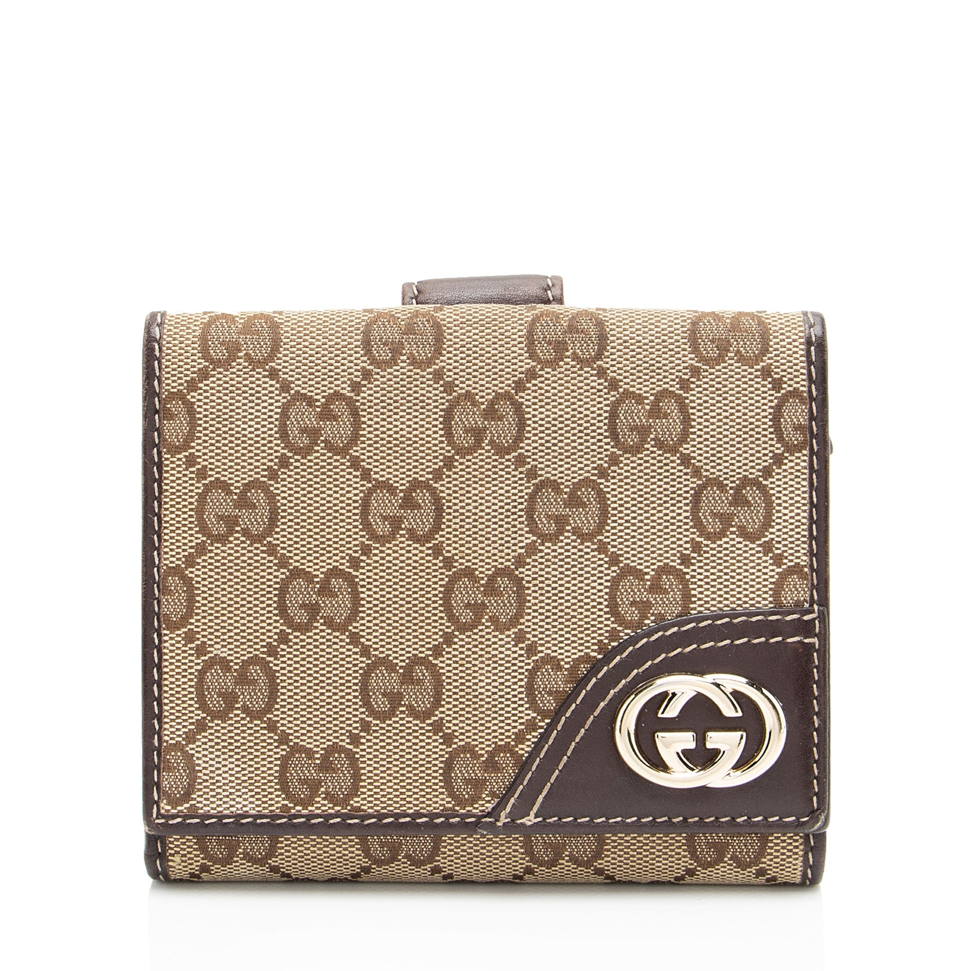 Gucci GG Canvas New Britt FrLBch Wallet