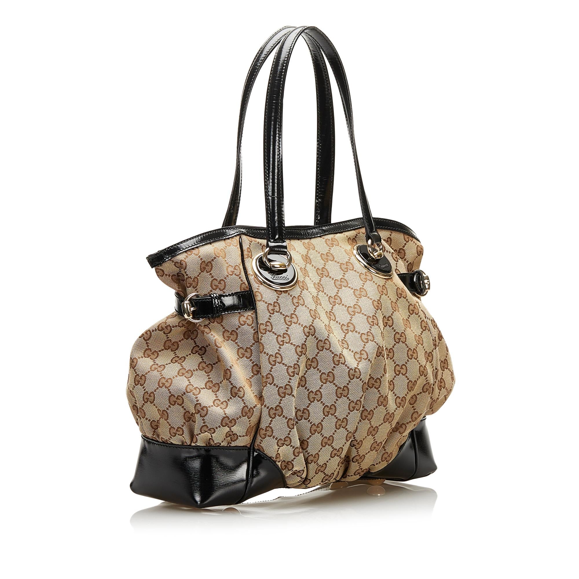 Gucci GG Canvas Full Moon Tote Bag (SHG-36496)
