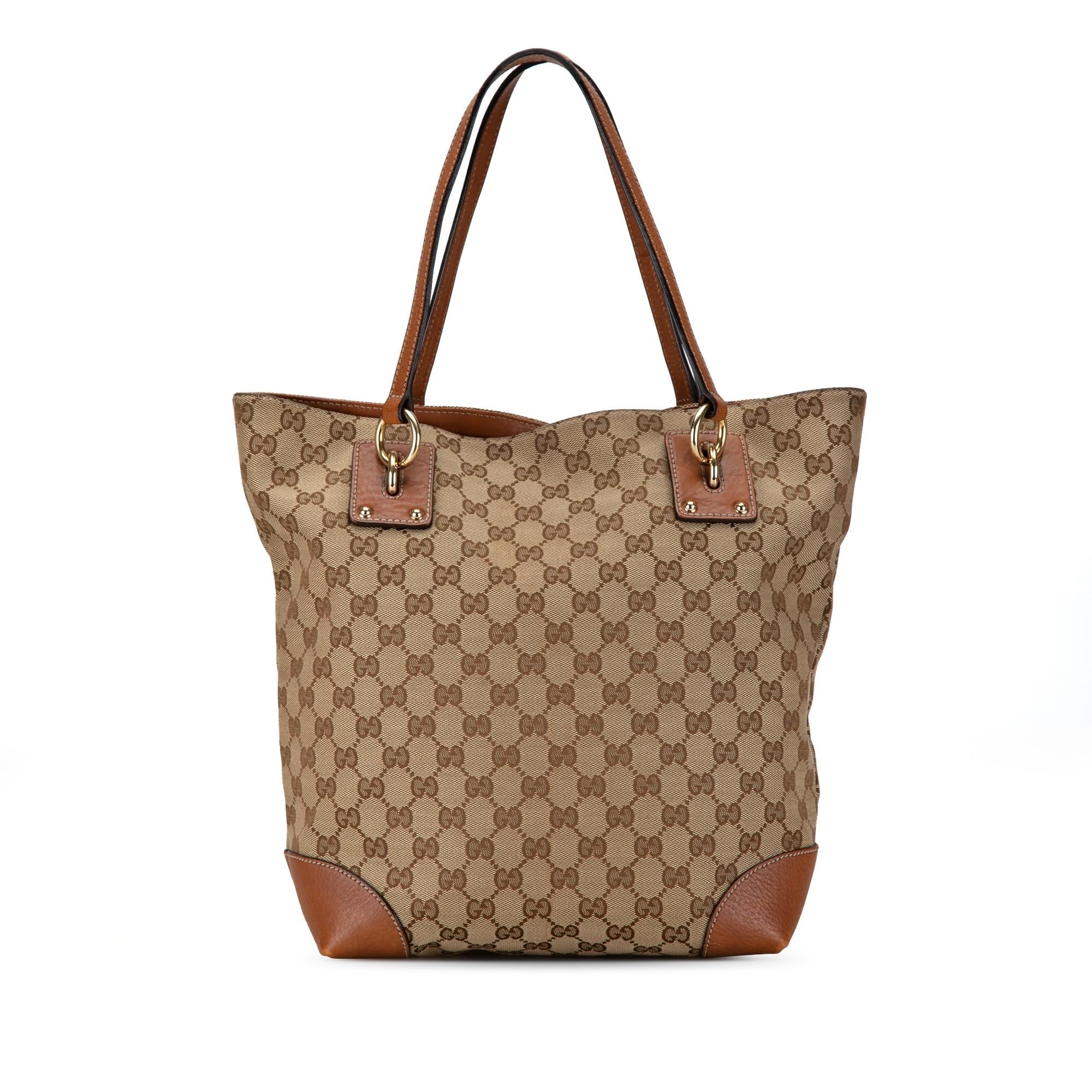 Gucci GG Canvas GG Charm Tote (SHG-s2pq0g)