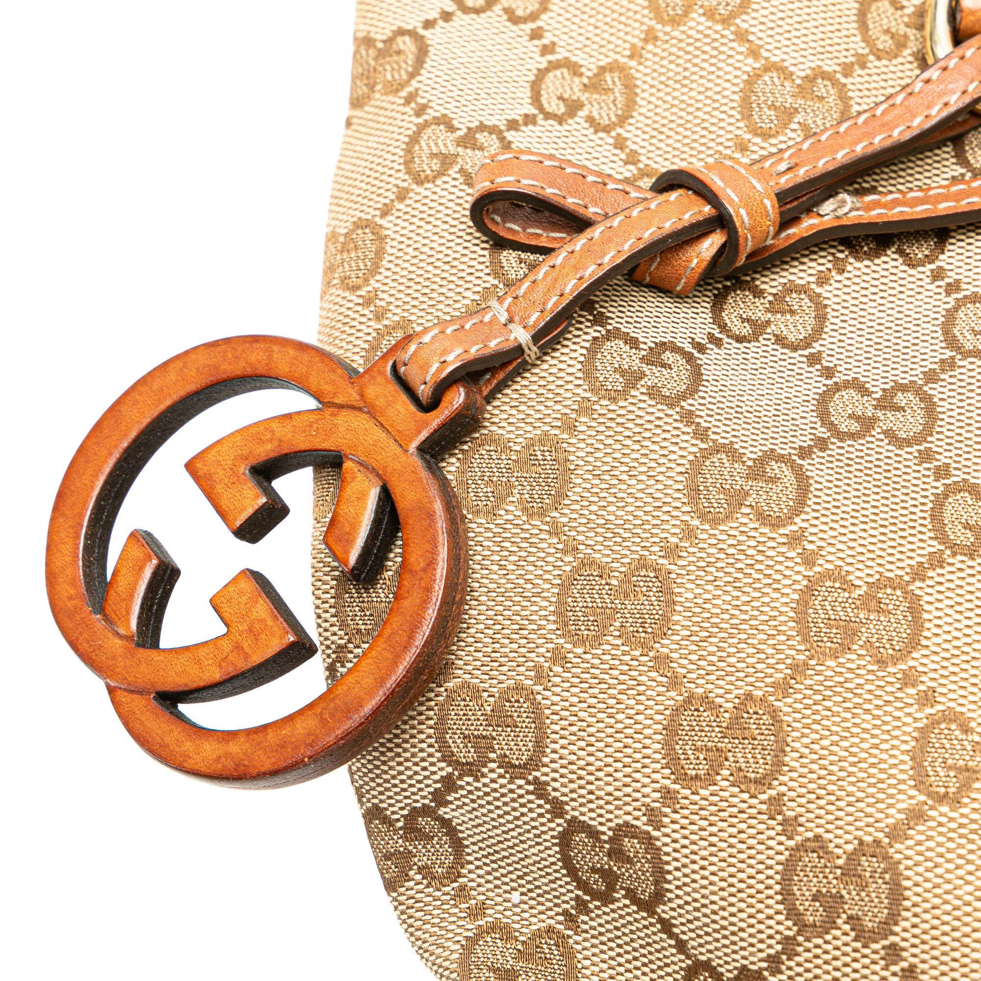 Gucci GG Canvas GG Charm Tote (SHG-s2pq0g)