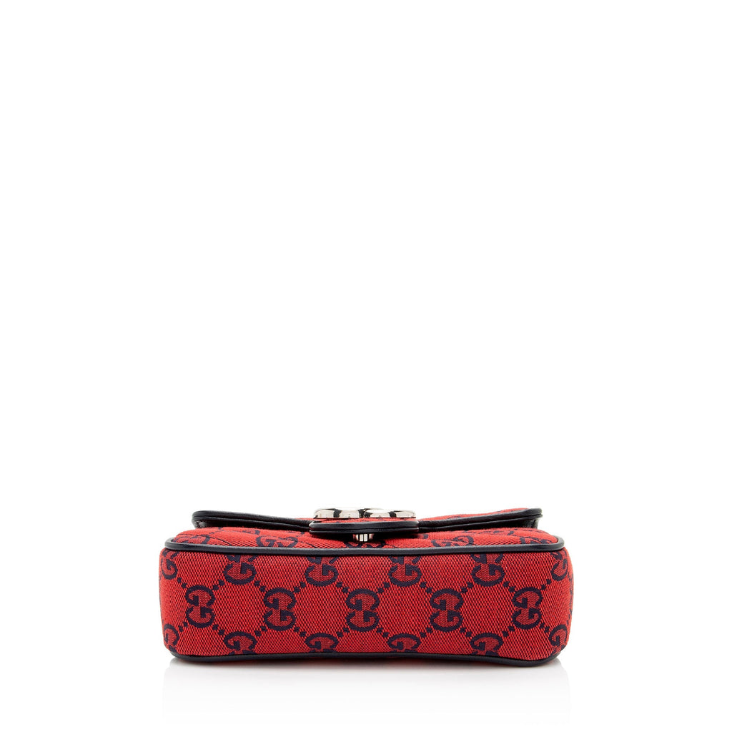 Gucci GG Canvas GG Marmont Mini Flap Bag