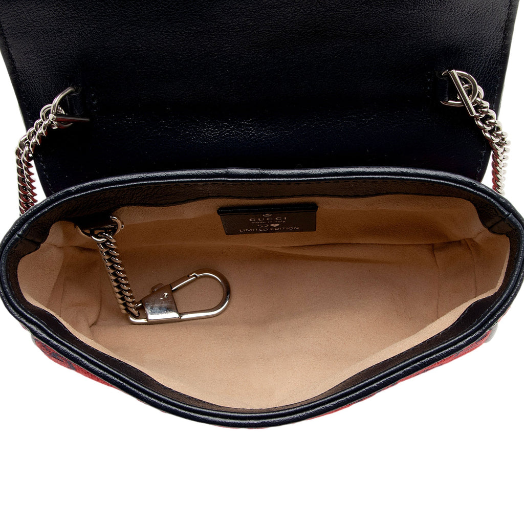 Gucci GG Canvas GG Marmont Mini Flap Bag