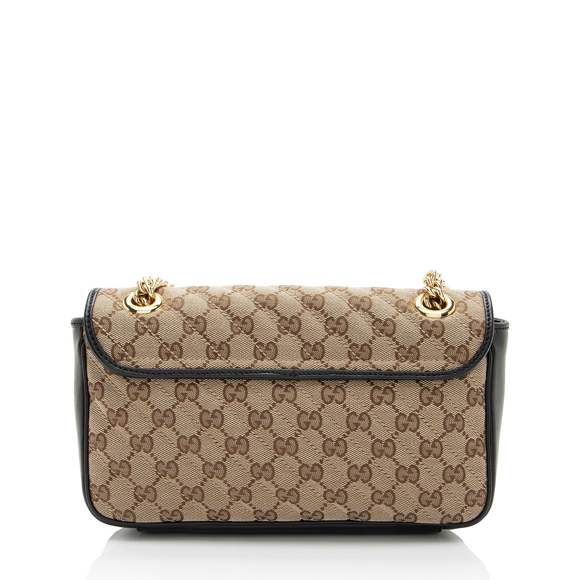 Gucci GG Canvas GG Marmont Small Flap Shoulder Bag (SHF-gUhUoV)