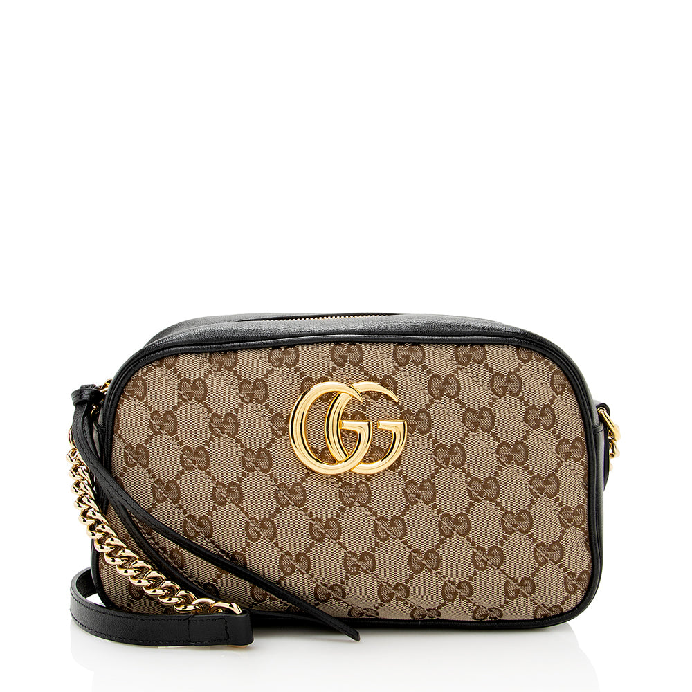 Gucci Gucci Canvas Gucci Marmont Small Shoulder Bag (SHF-18963)