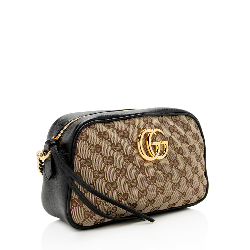 Gucci Gucci Canvas Gucci Marmont Small Shoulder Bag (SHF-18963)