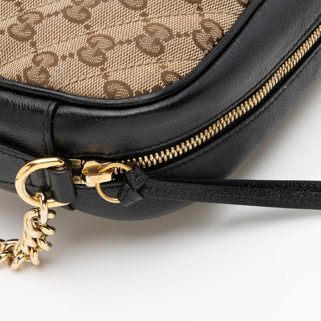 Gucci GG Canvas GG Marmont Small Shoulder Bag (SHF-09Q1ec)