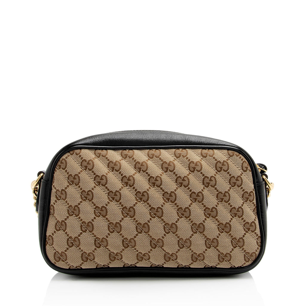 Gucci GG Canvas GG Marmont Small Shoulder Bag (SHF-OkDG16)