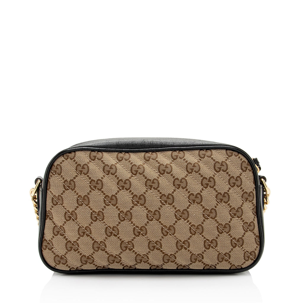 Gucci GG Canvas GG Marmont Small Shoulder Bag (SHF-6MAduD)