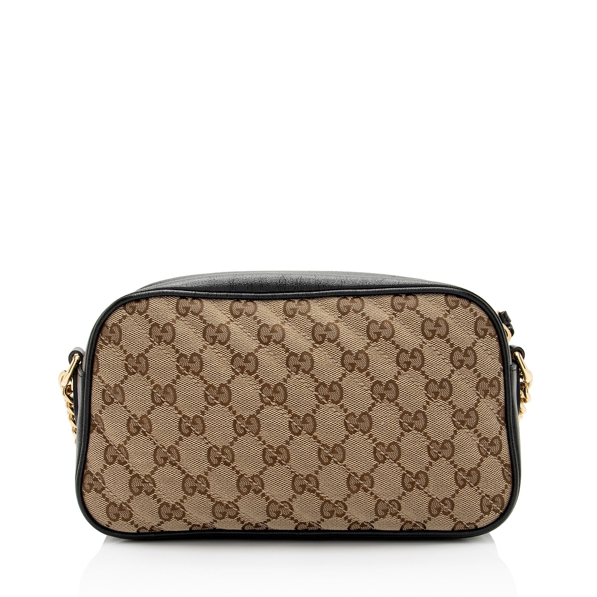 Gucci GG Canvas GG Marmont Small Shoulder Bag (SHF-6MAduD)