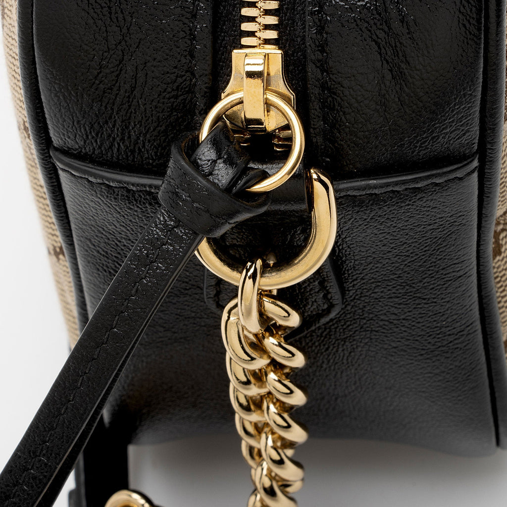 Gucci GG Canvas GG Marmont Small Shoulder Bag (SHF-6MAduD)