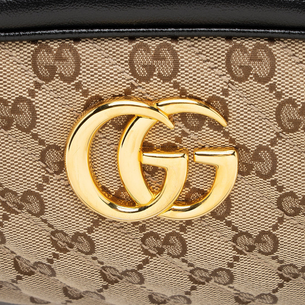 Gucci GG Canvas GG Marmont Small Shoulder Bag (SHF-vFaifH)