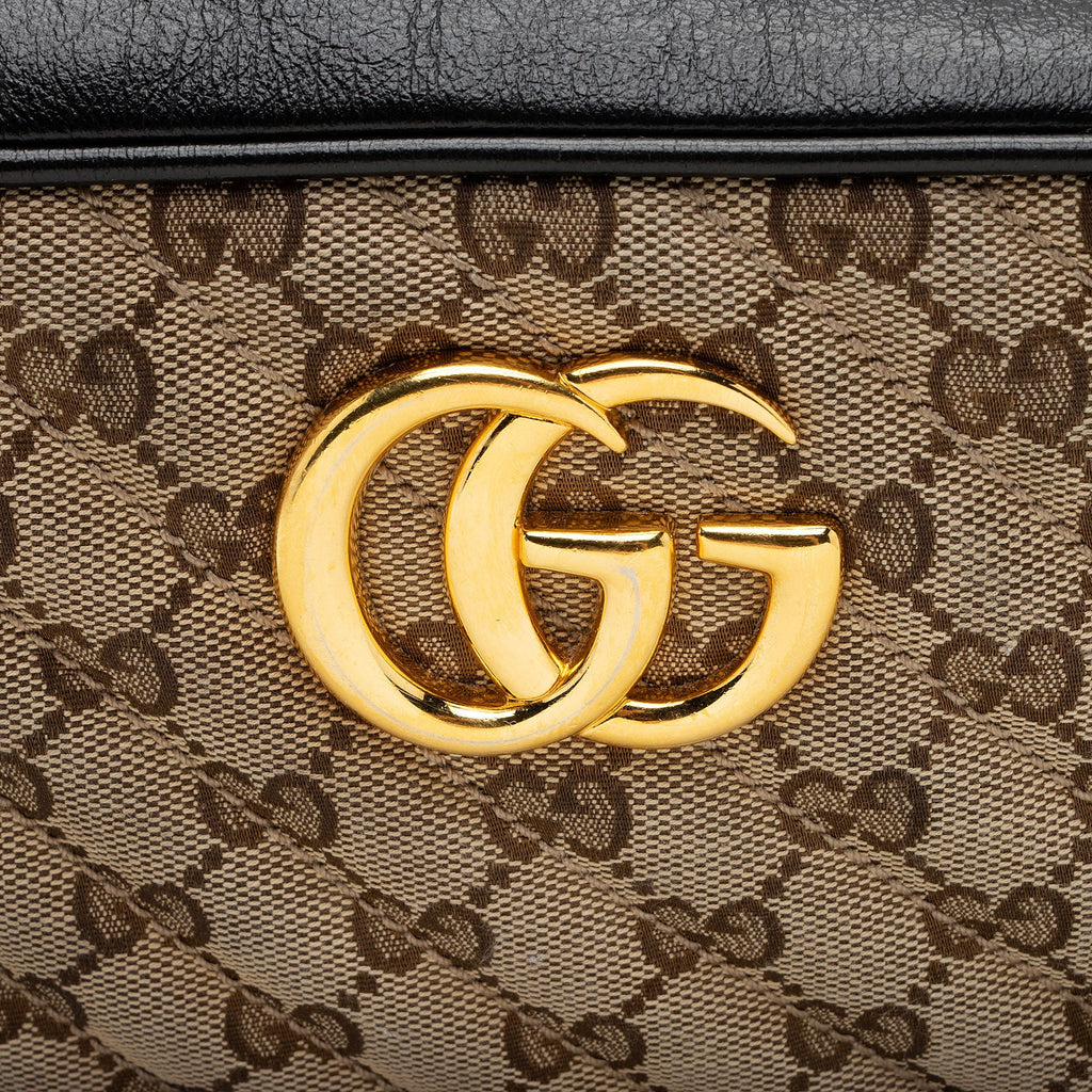 Gucci GG Canvas GG Marmont Small Shoulder Bag (SHF-b59UzC)