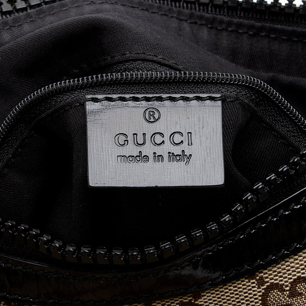 Gucci Gucci Canvas Glam Hobo (SHF-20542)