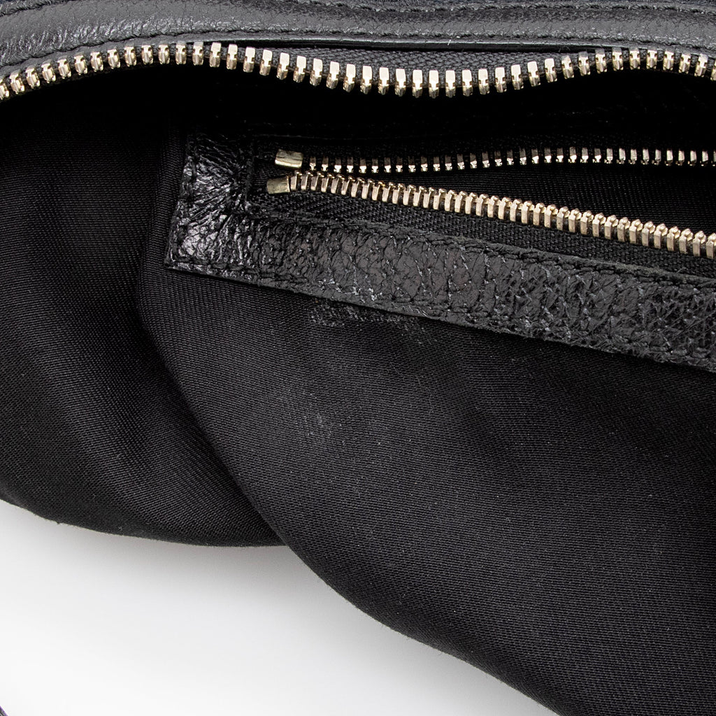Gucci GG Canvas Bamboo Half Moon Medium Hobo (SHF-22952)