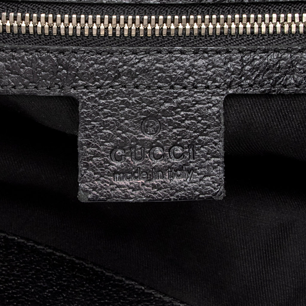 Gucci GG Canvas Bamboo Half Moon Medium Hobo (SHF-22952)