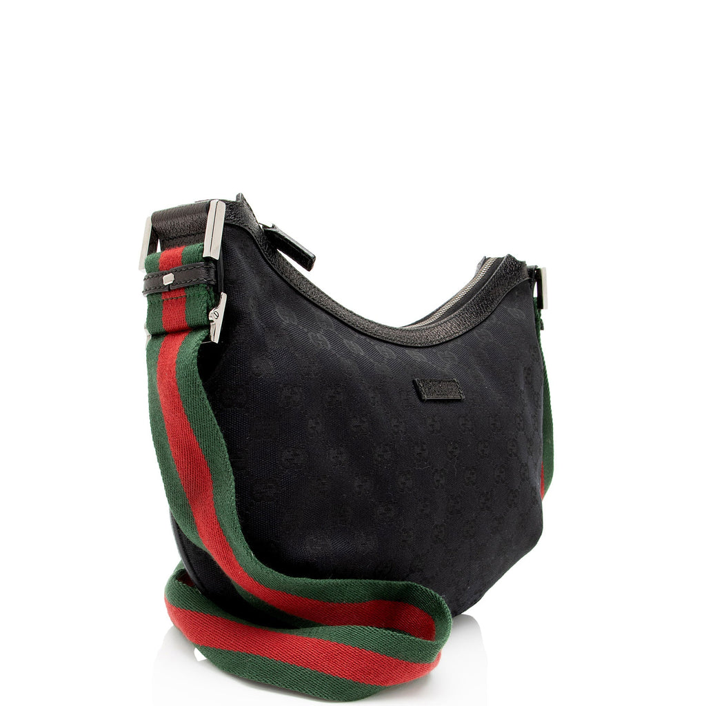 Gucci GG Canvas Half Moon Medium MessLBger