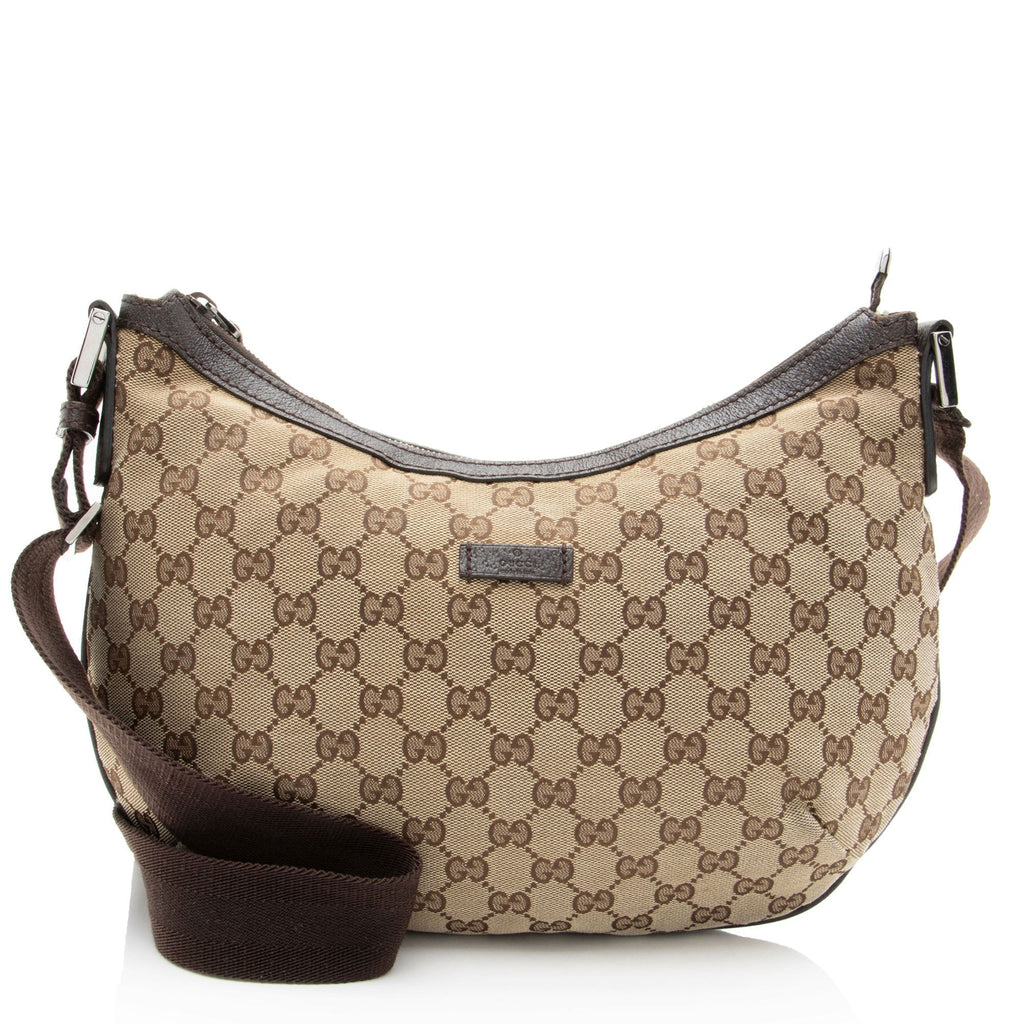 Gucci GG Canvas Half Moon Medium MessLBger