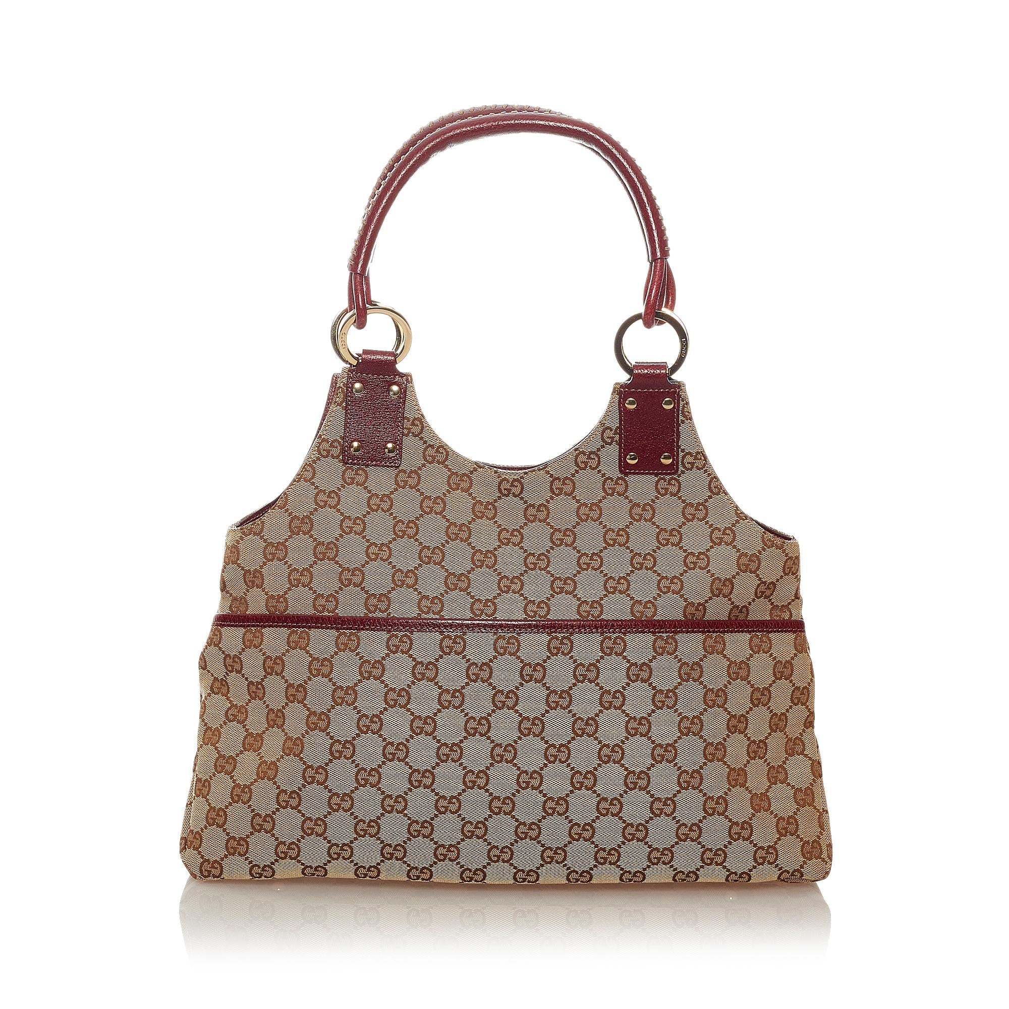 Gucci Gucci Canvas Handbag (SHG-27547)