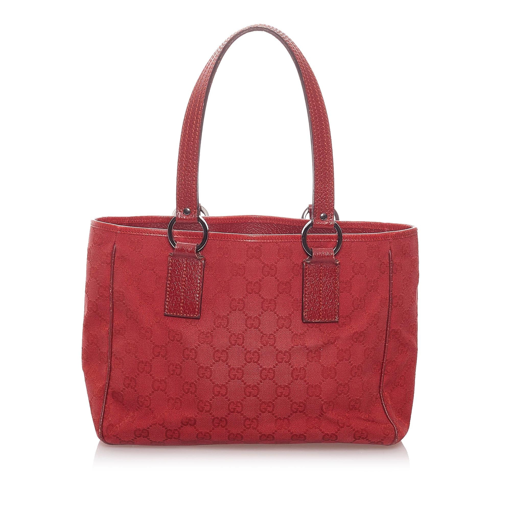 Gucci Gucci Canvas Handbag (SHG-29170)