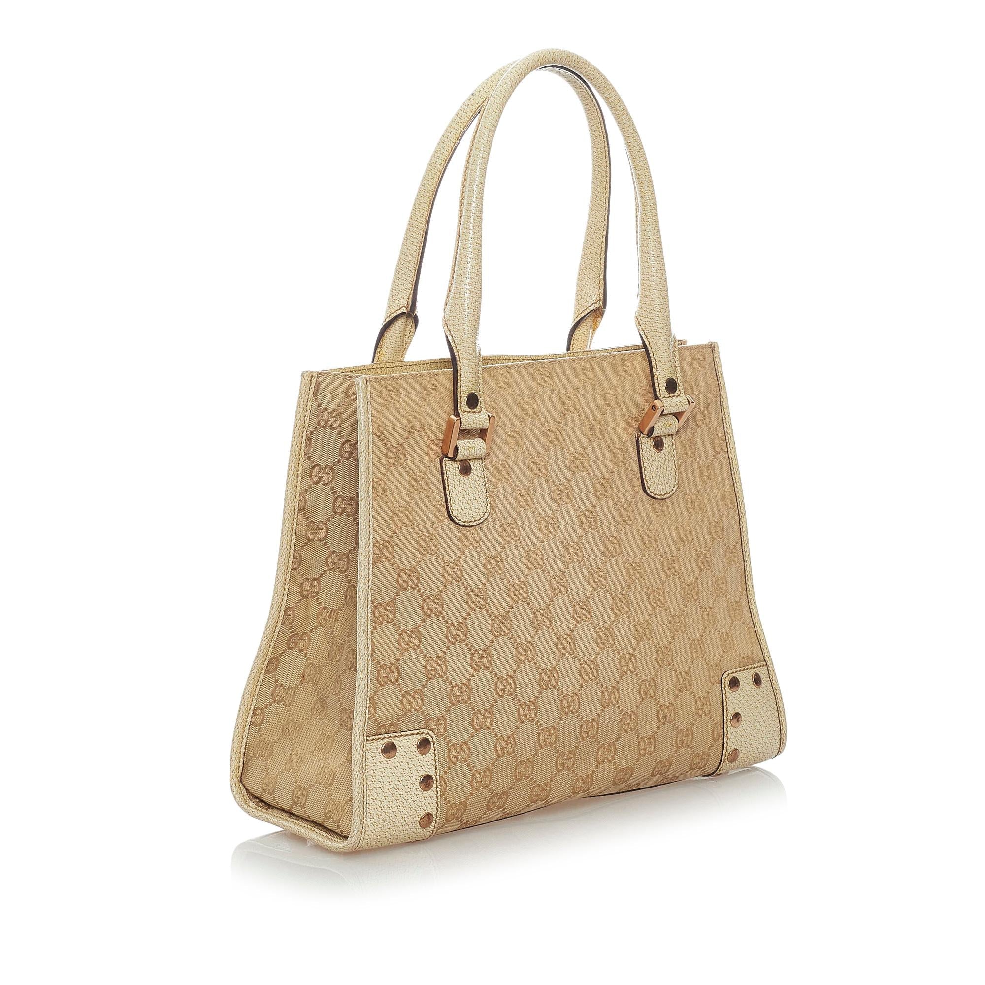Gucci Gucci Canvas Handbag (SHG-32328)