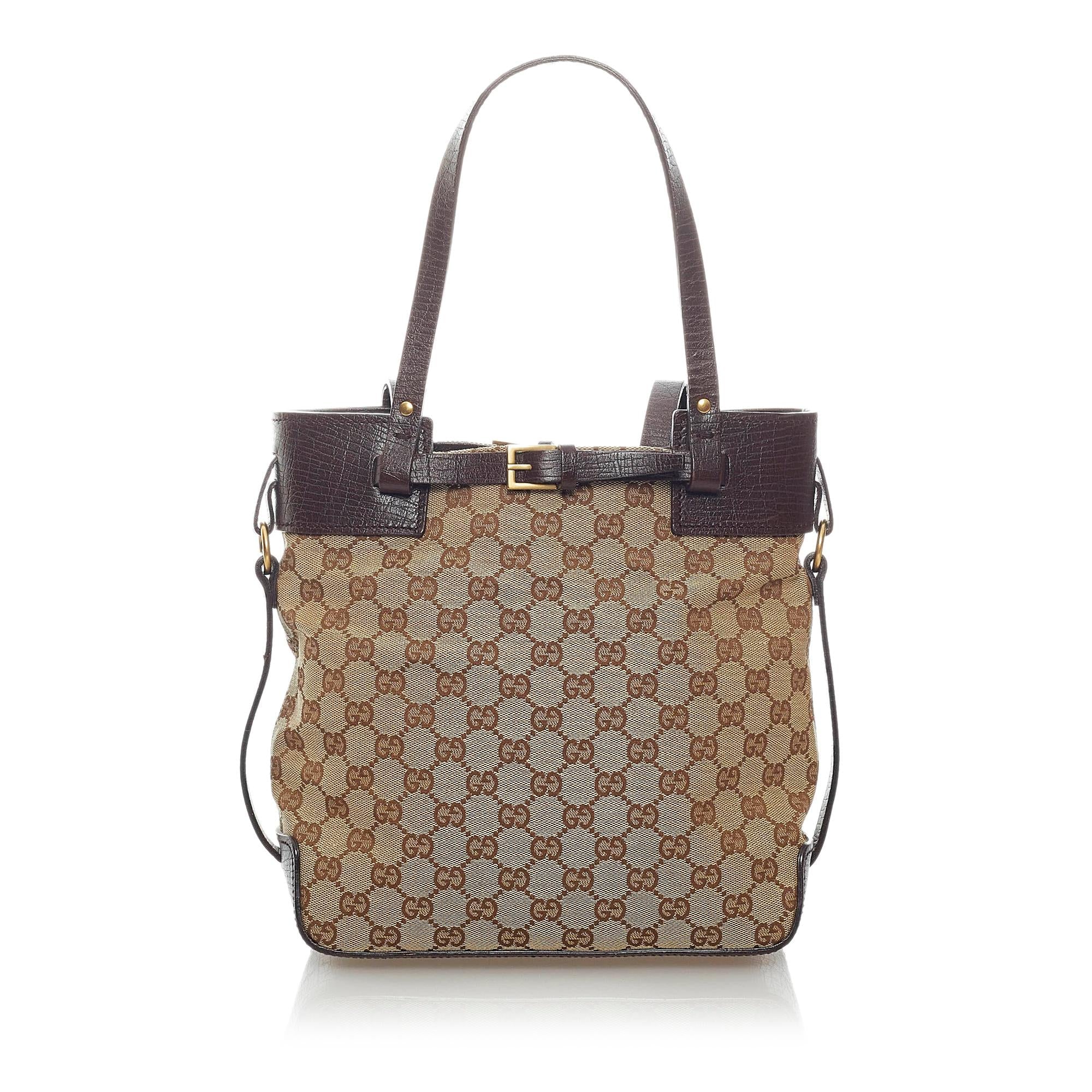 Gucci Gucci Canvas Handbag (SHG-33328)