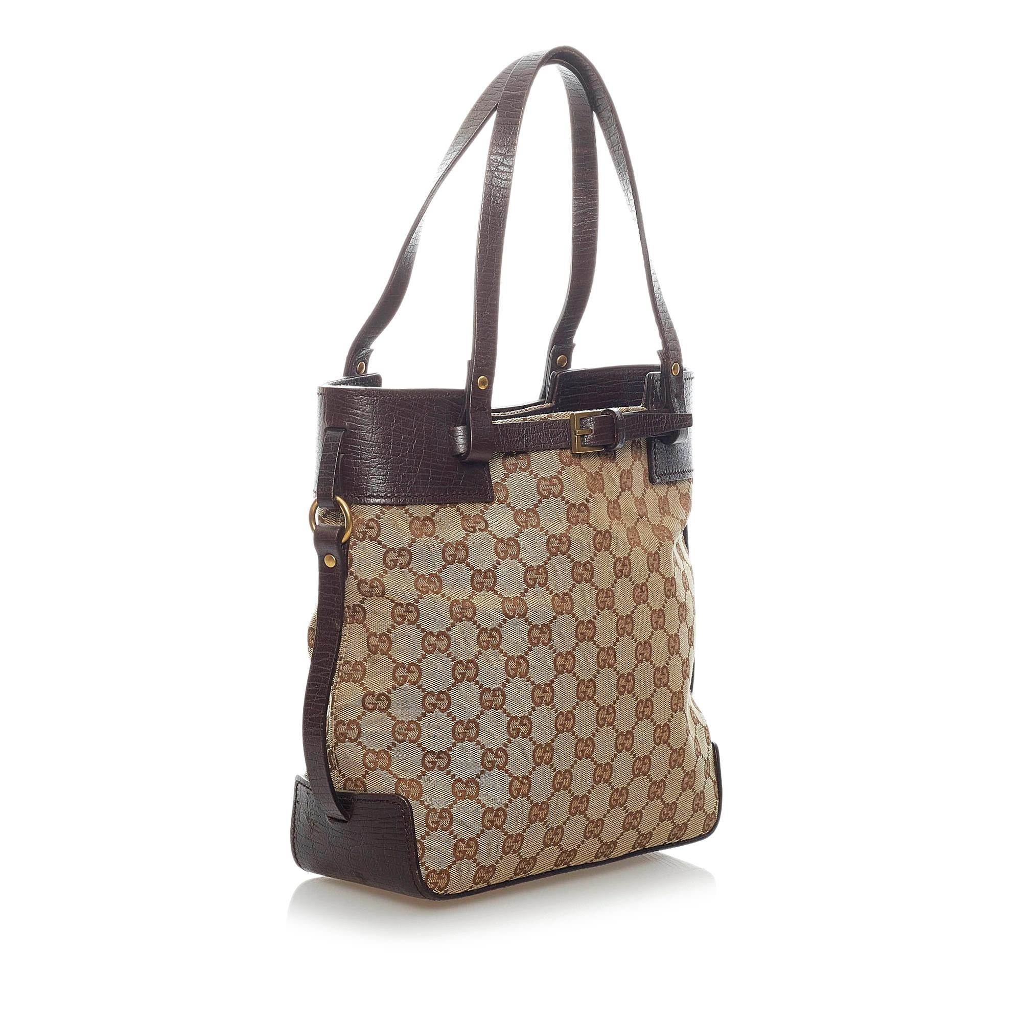 Gucci Gucci Canvas Handbag (SHG-33328)