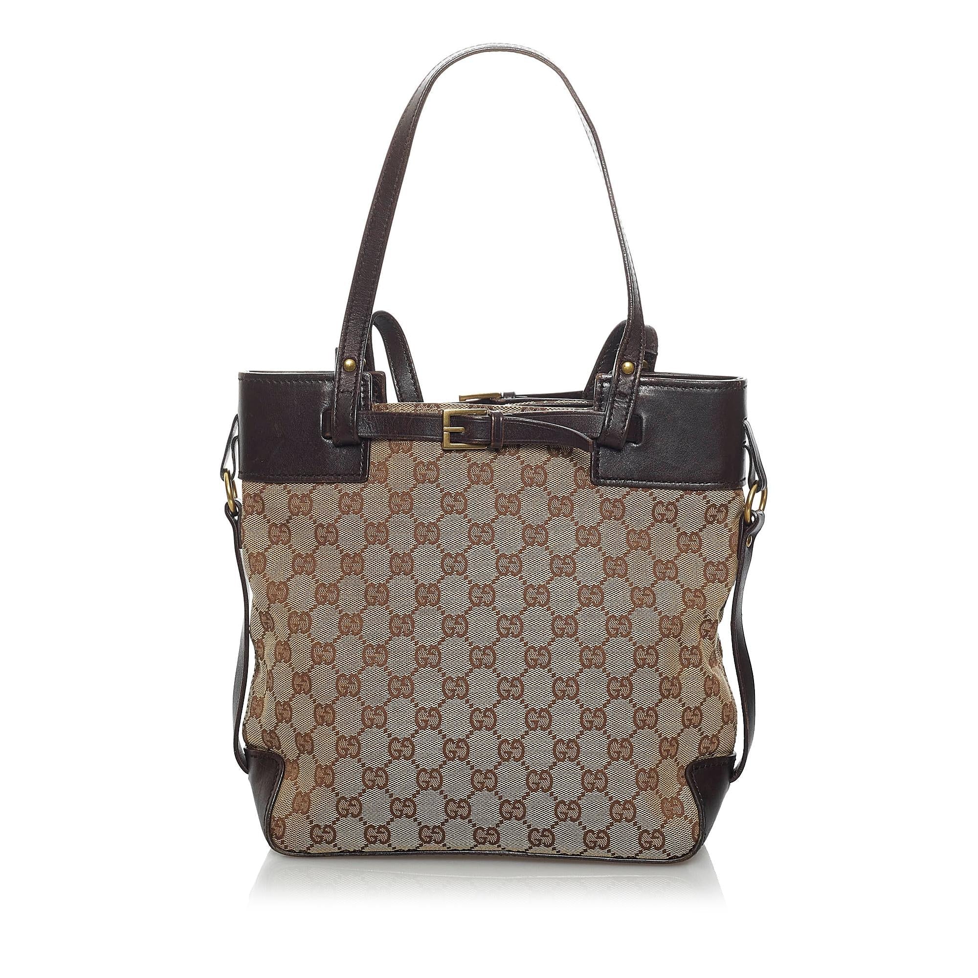 Gucci Gucci Canvas Handbag (SHG-33699)