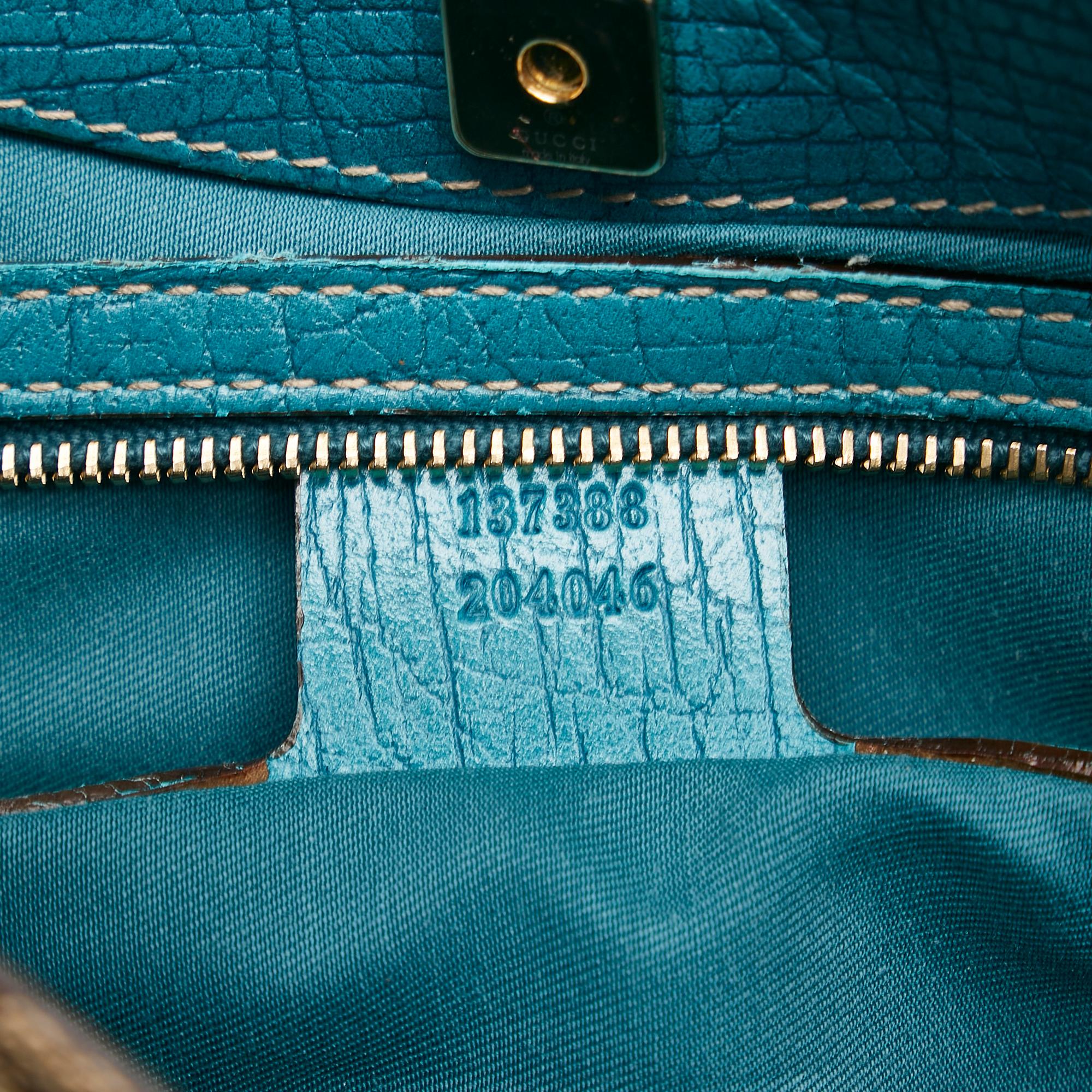 Gucci GG Canvas Hasler Horsebit Shoulder Bag (SHG-34318)