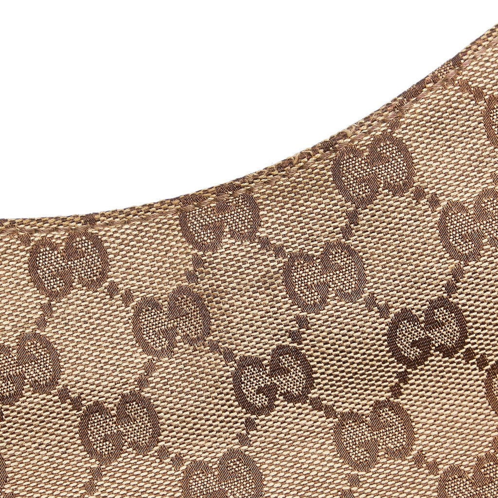 Gucci GG Canvas Hasler Horsebit Shoulder Bag (SHG-34318)