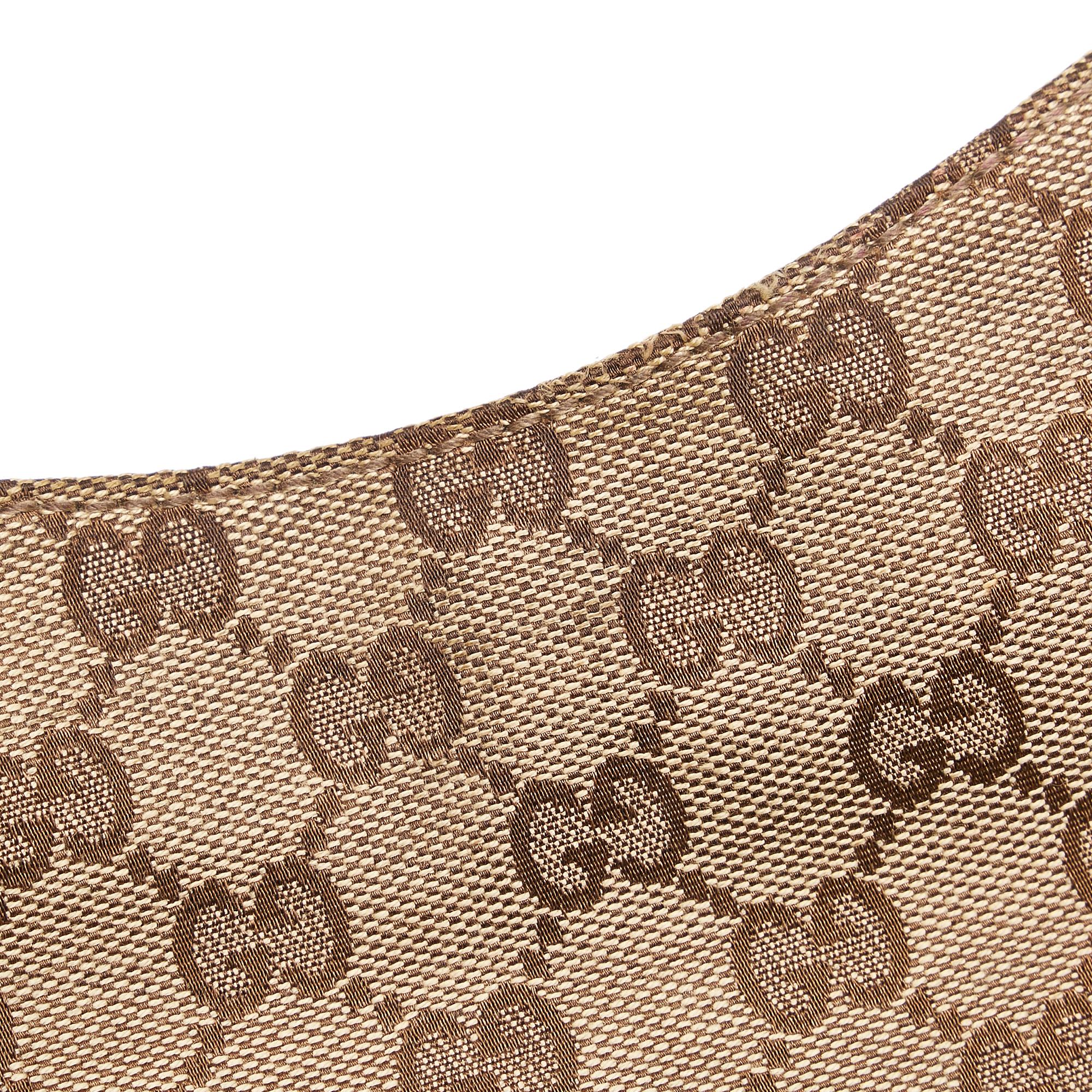 Gucci GG Canvas Hasler Horsebit Shoulder Bag (SHG-34318)