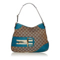 Gucci GG Canvas Hasler Horsebit Shoulder Bag (SHG-34318)