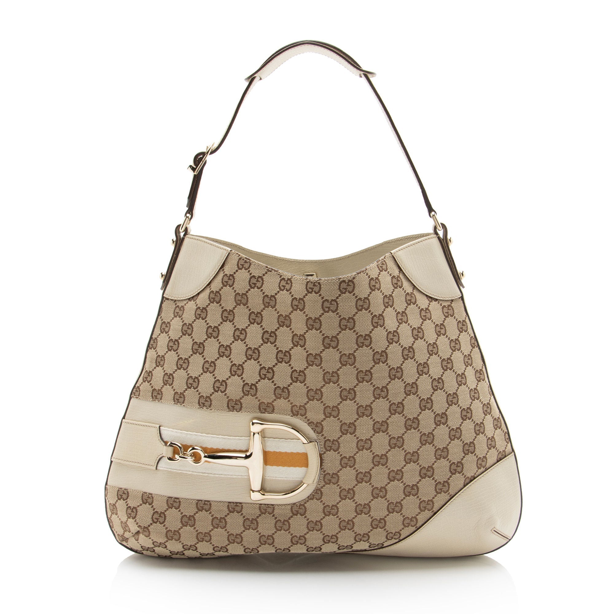 Gucci GG Canvas Hasler Large Shoulder Bag