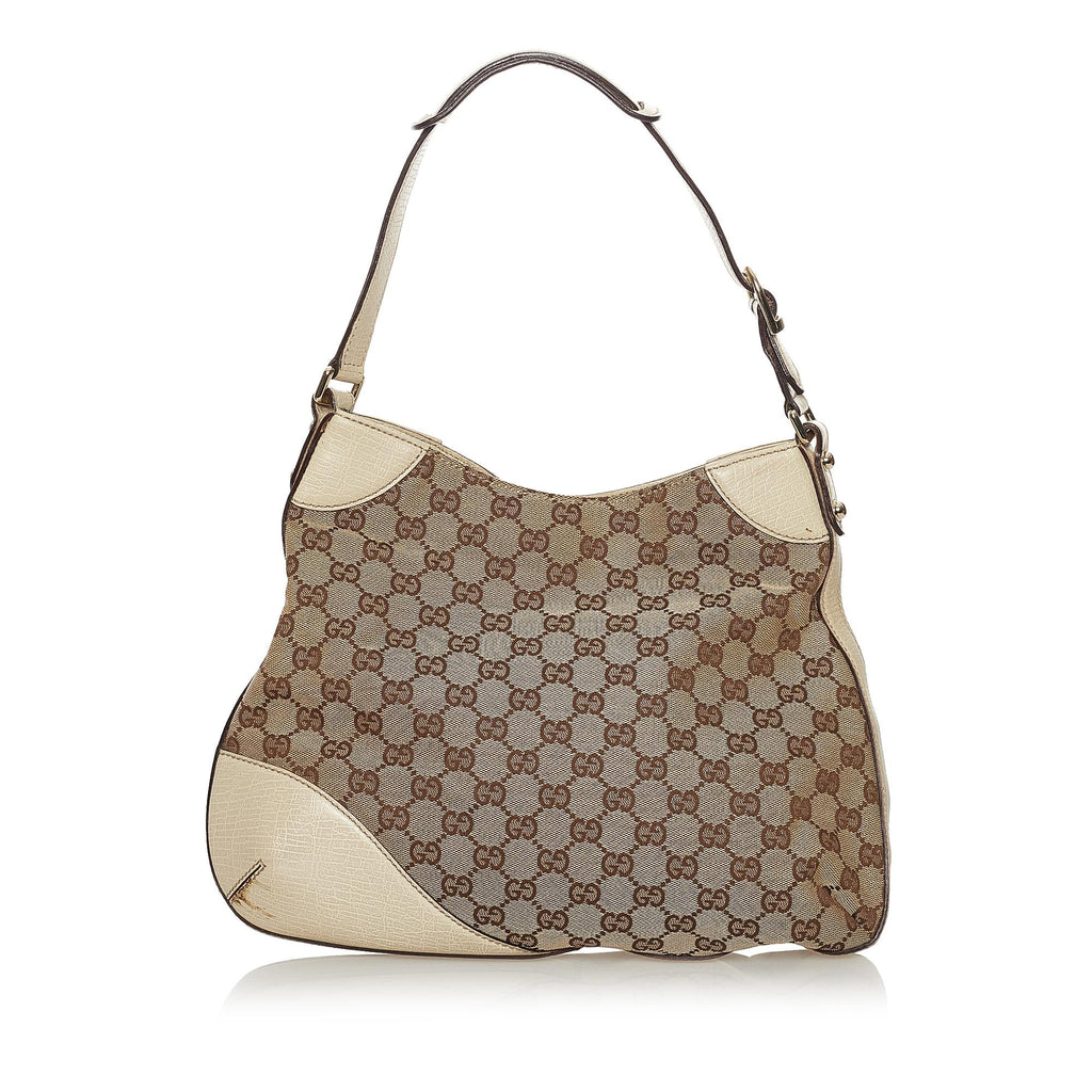 Gucci Gucci Canvas Hasler Shoulder Bag (SHG-33637)