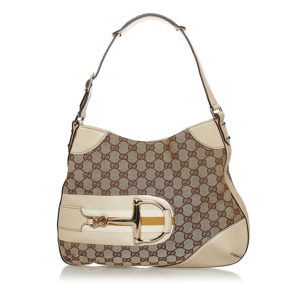 Gucci Gucci Canvas Hasler Shoulder Bag (SHG-33637)