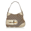 Gucci Gucci Canvas Hasler Shoulder Bag (SHG-33637)