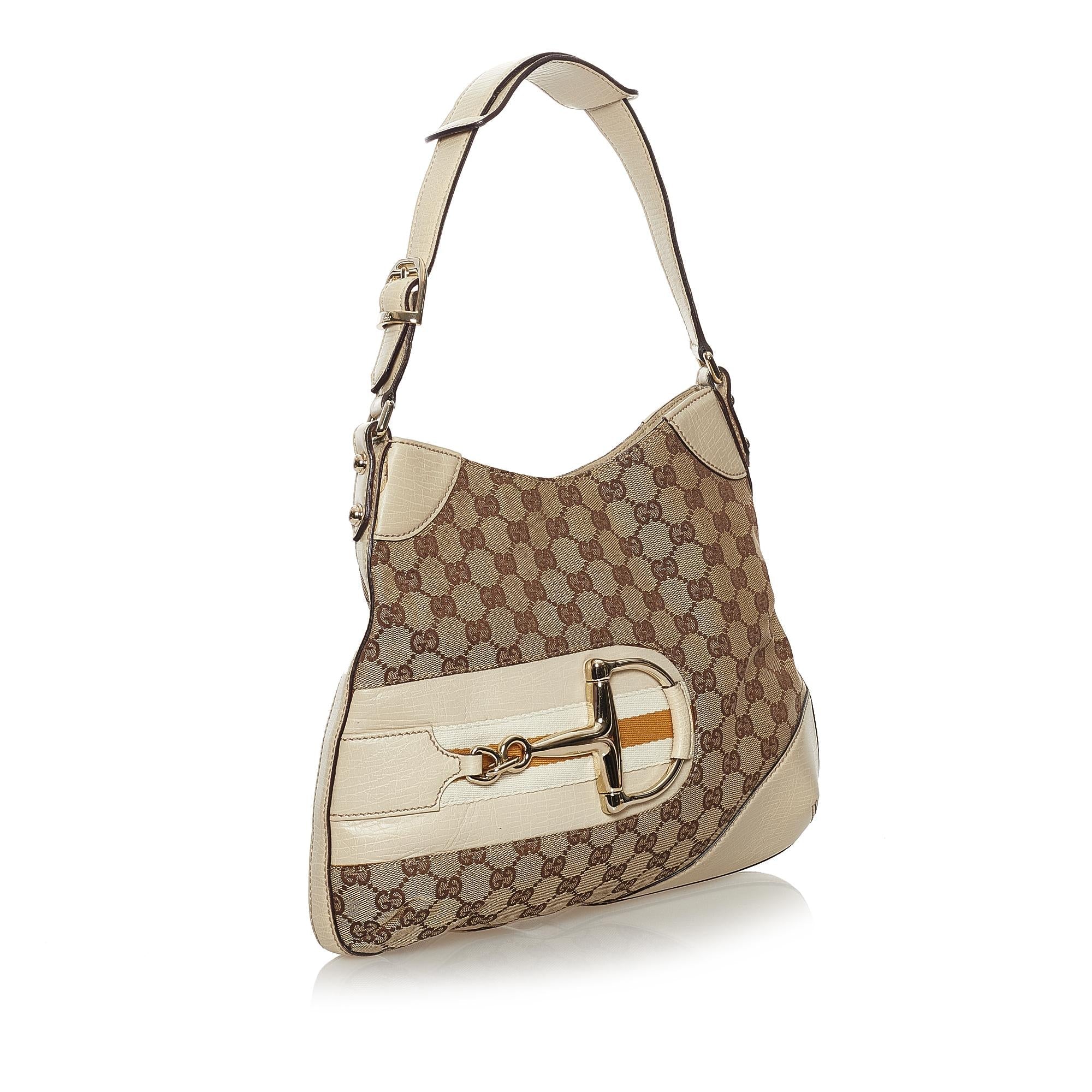 Gucci Gucci Canvas Hasler Shoulder Bag (SHG-33637)