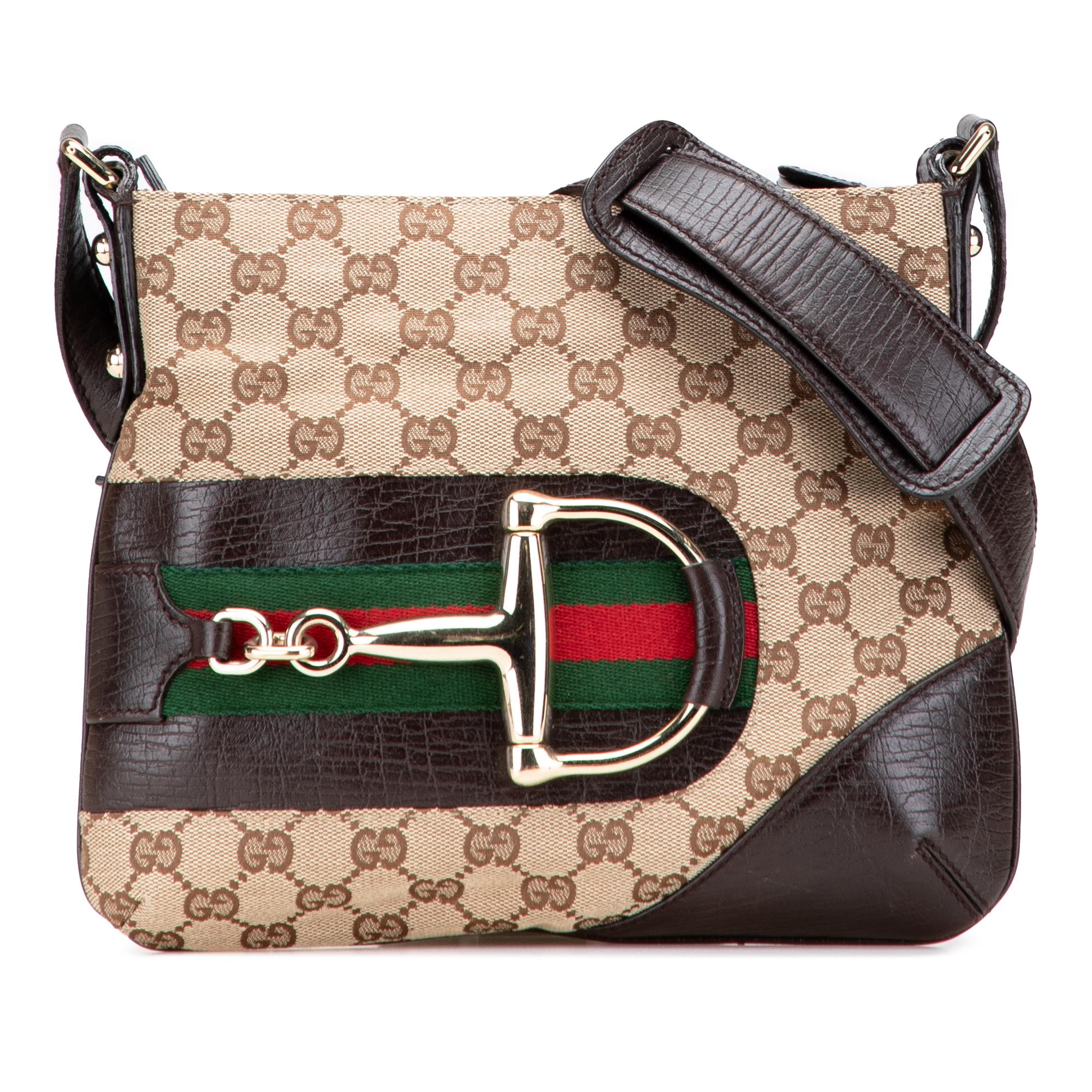 Gucci GG Canvas Hasler Web Crossbody