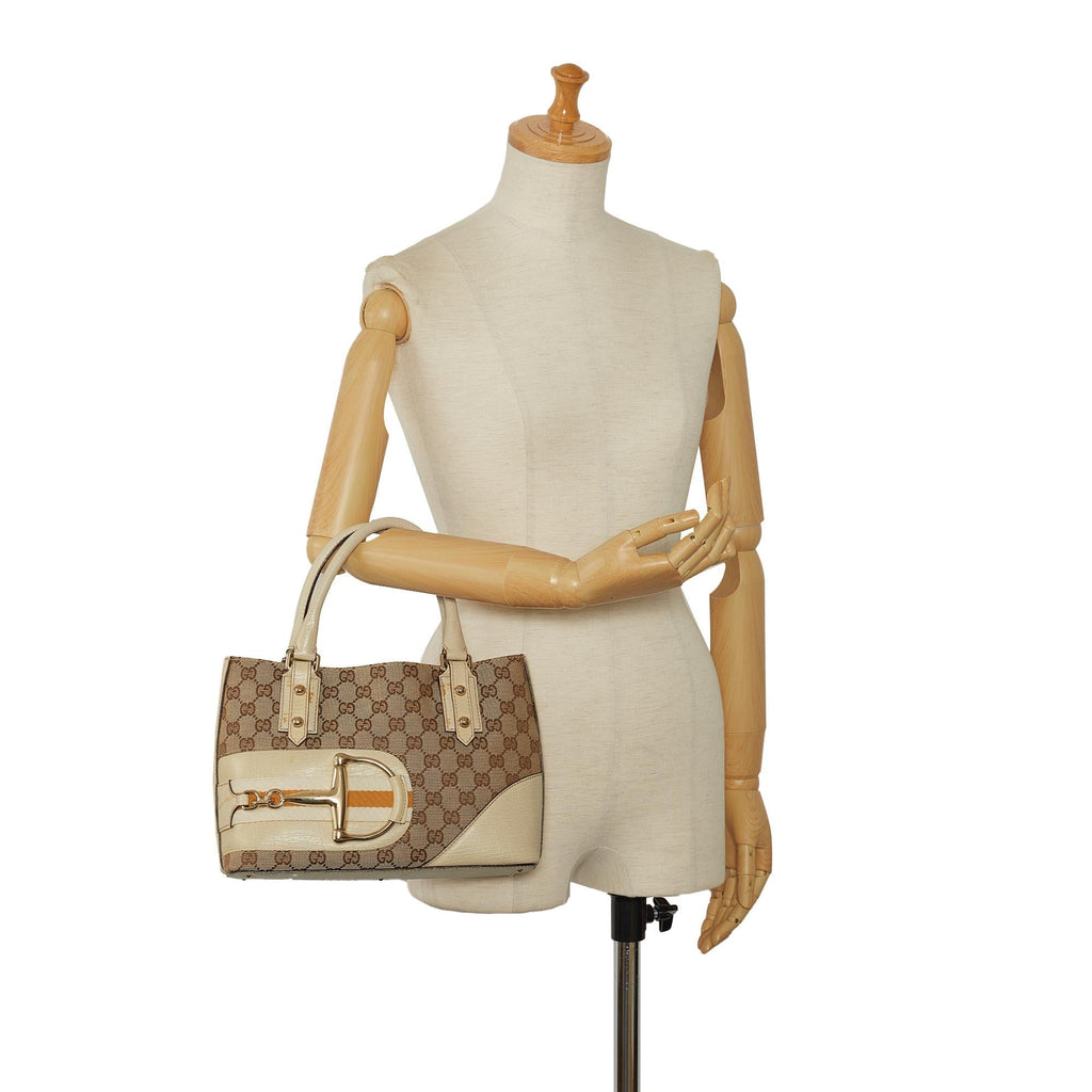 Gucci GG Canvas Hasler Web Shoulder Bag (SHG-gXgbJg)