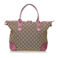 Gucci Gucci Canvas Heart Bit Satchel (SHG-32482)