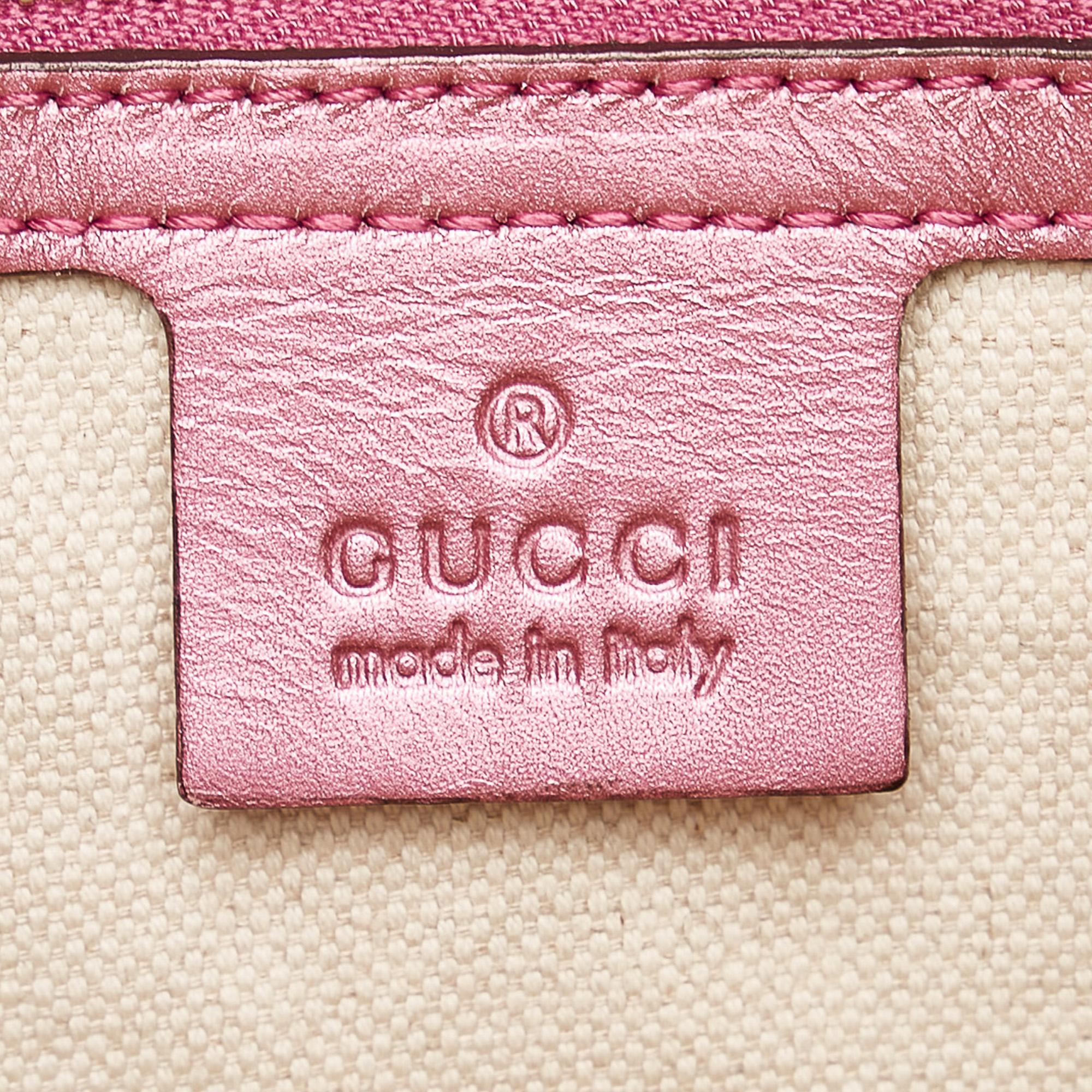 Gucci Gucci Canvas Heart Bit Satchel (SHG-32482)