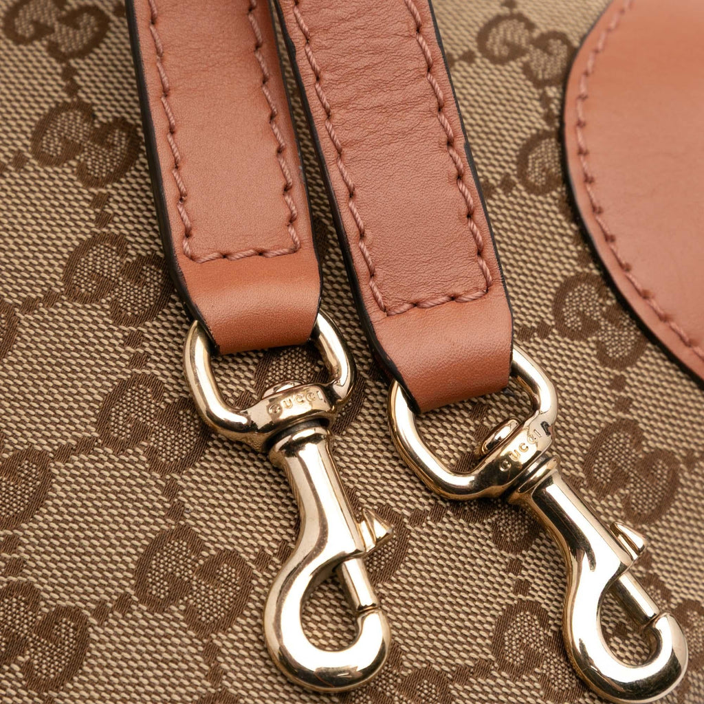 Gucci GG Canvas Heart Bit Satchel
