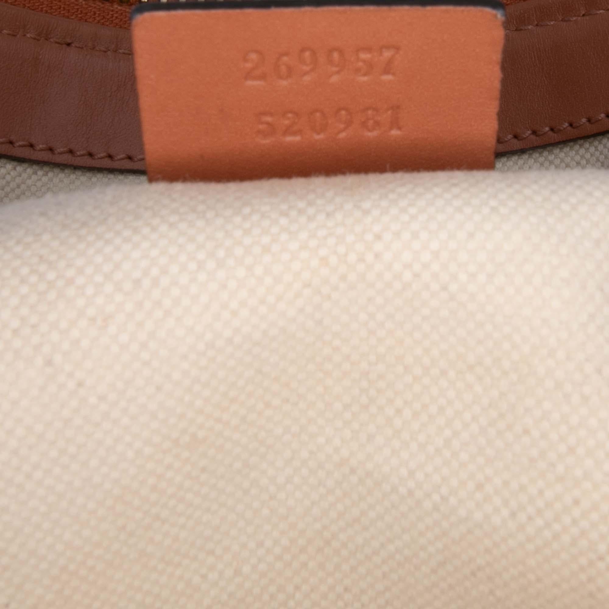 Gucci GG Canvas Heart Bit Satchel
