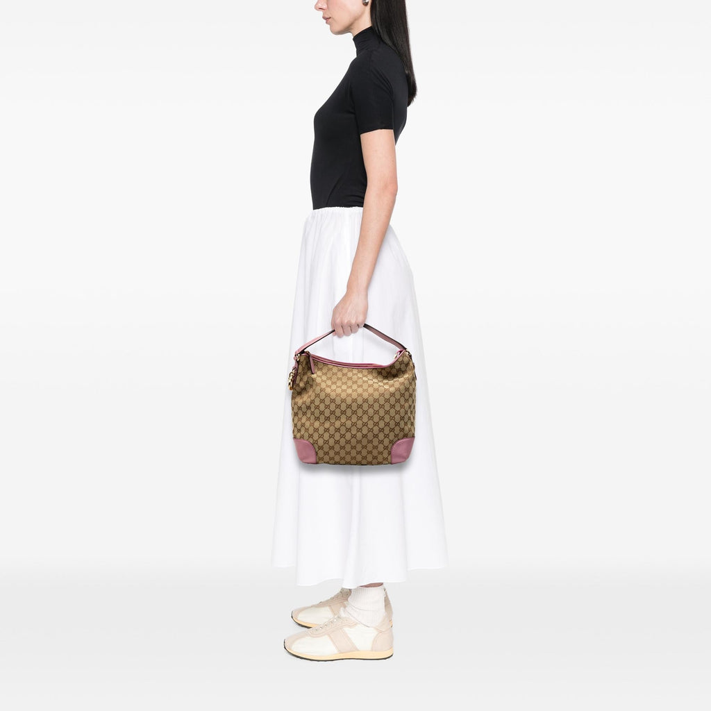 Gucci GG Canvas Heart Bit Shoulder Bag